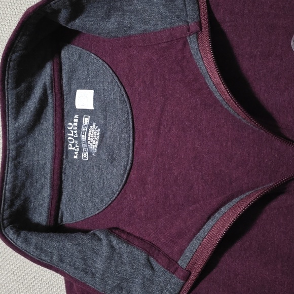 Polo Ralph Lauren Maroon  Quarter Zip Pullover Men's Size XXL - Picture 17 of 17